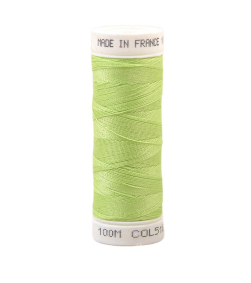 Polyester sewing thread 100m made in France - anise green 518