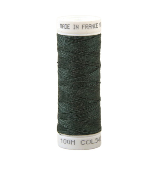 Polyester sewing thread 100m made in France - bottle green 540