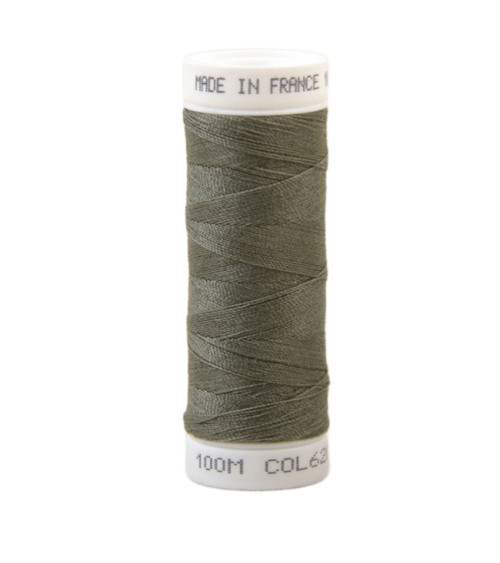 Polyester sewing thread 100m made in France - storm green 620