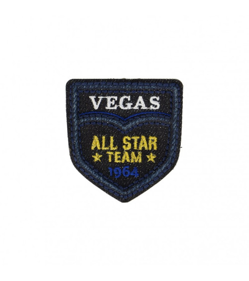 Parche termoadhesivo Team Vegas Denim oscuro 4,5 cm x 5,5 cm