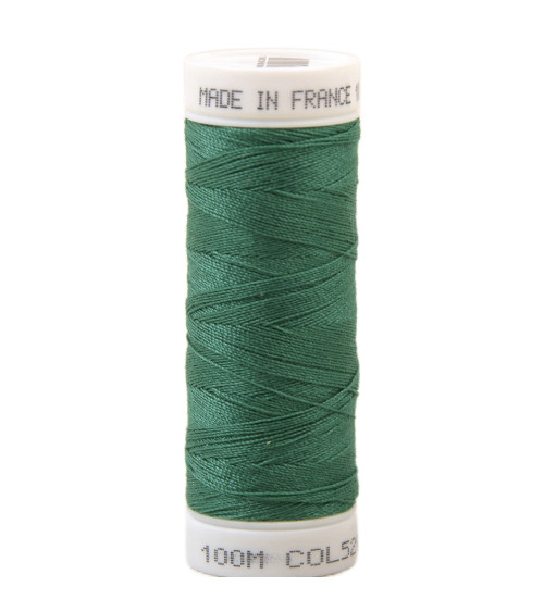 Polyester sewing thread 100m made in France - grass green 529