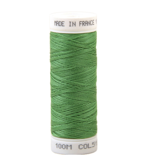 Polyester sewing thread 100m made in France - apple green 519