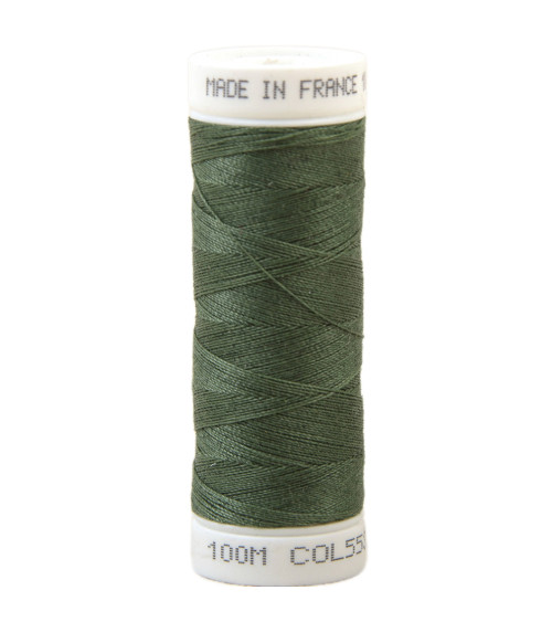 Polyester sewing thread 100m made in France - green if 553