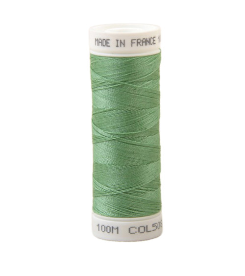 Polyester sewing thread 100m made in France - herbal green 508