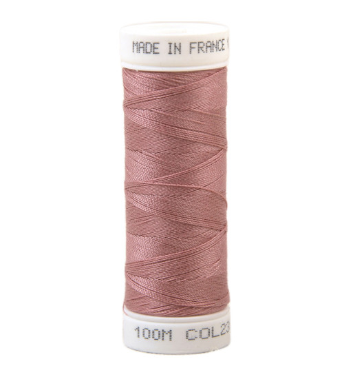 Polyester sewing thread 100m made in France - coral red 238