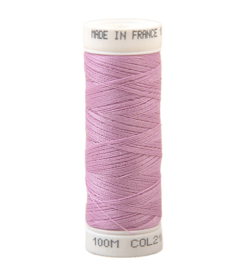 Polyester-Stoffgarn, 100 m, hergestellt in Frankreich – Rose die 216