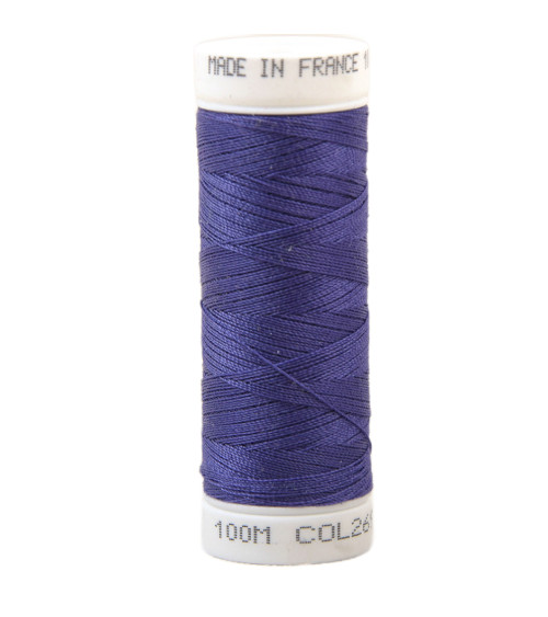 Polyester sewing thread 100m made in France - cassis 269