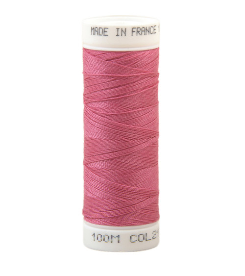 Polyester sewing thread 100m made in France - Fuchsia Pink 217