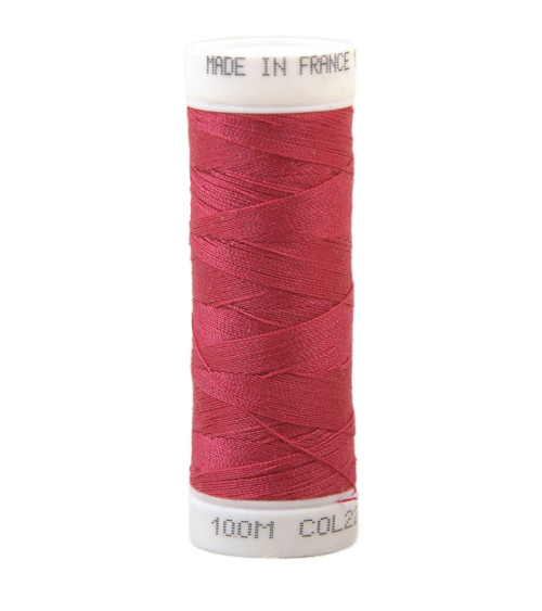 Polyester sewing thread 100m made in France - azalee pink 221