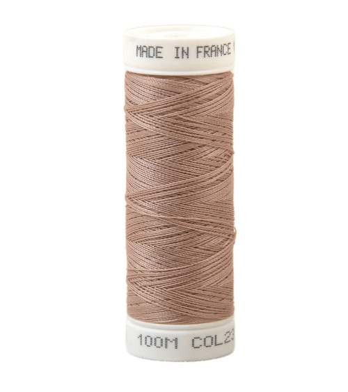 Polyester sewing thread 100m made in France - beige marble 237