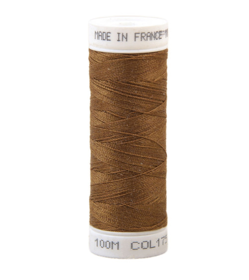 Polyester sewing thread 100m made in France - Missouri brown 175