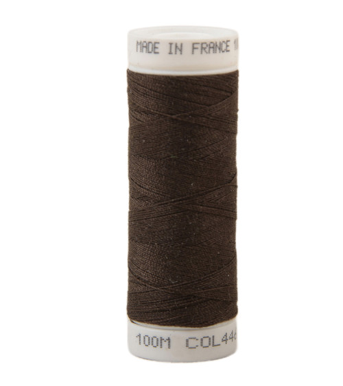 Polyester sewing thread 100m made in France - suede 446