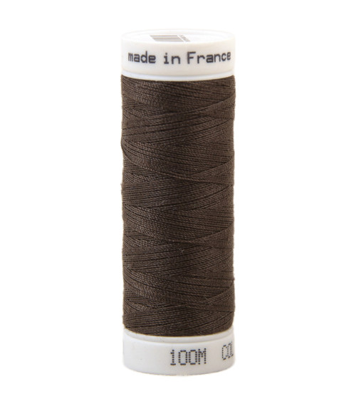 Polyester sewing thread 100m made in France - brown bear 440