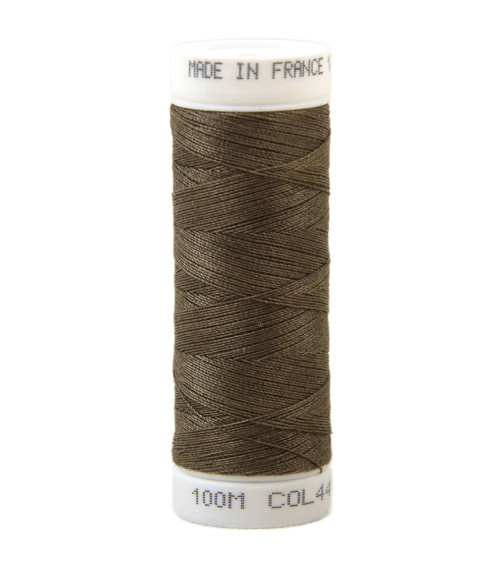 Polyester sewing thread 100m made in France - foal brown 441