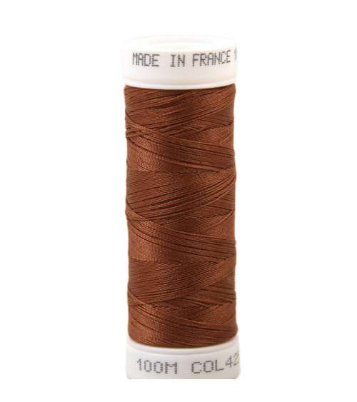 Polyester sewing thread 100m made in France - fawn 430