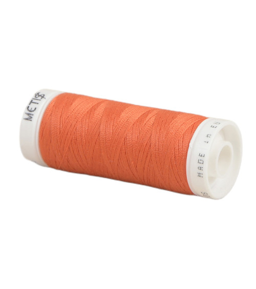 Bobina de hilo de poliéster 200m Oeko Tex fabricado en Europa naranja