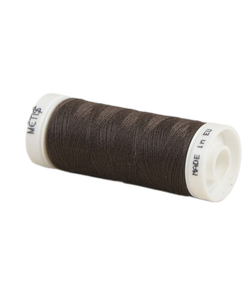 Spool of polyester thread 200m Oeko Tex made in Europe cocoa brown