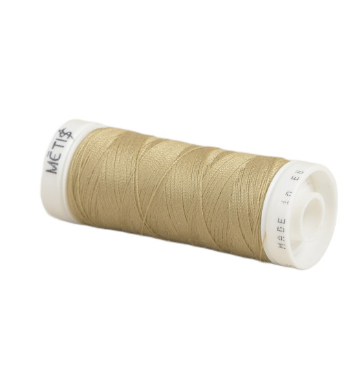 Spool of polyester thread 200m Oeko Tex made in Europe wheat brown