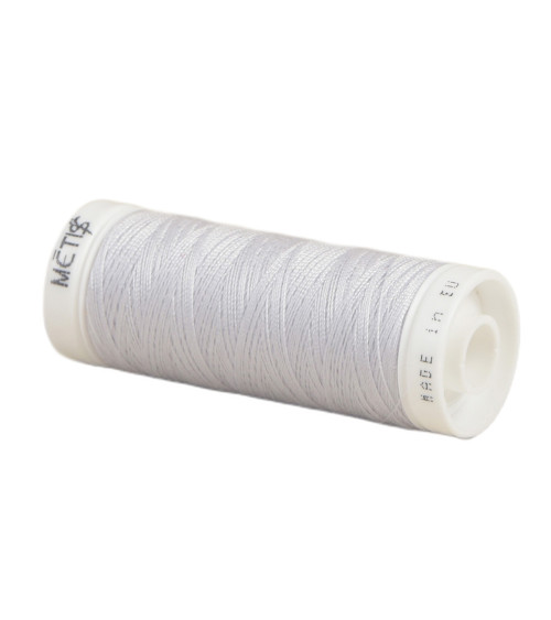 Spool of polyester thread 200m Oeko Tex made in Europe silver gray