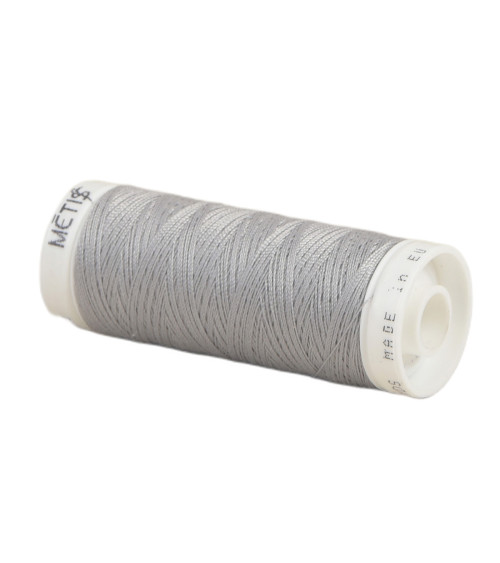 Spool of polyester thread 200m Oeko Tex made in Europe gray bobbin