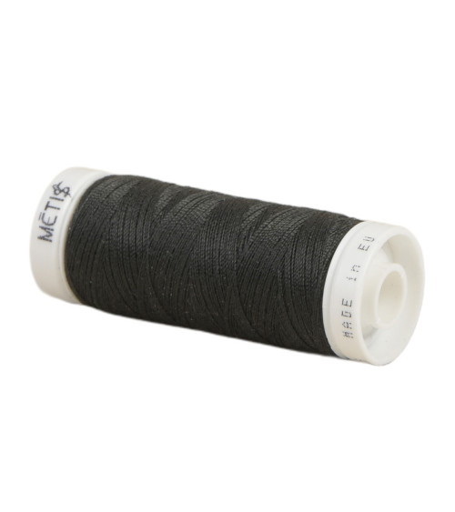 Spool of polyester thread 200m Oeko Tex made in Europe charcoal black