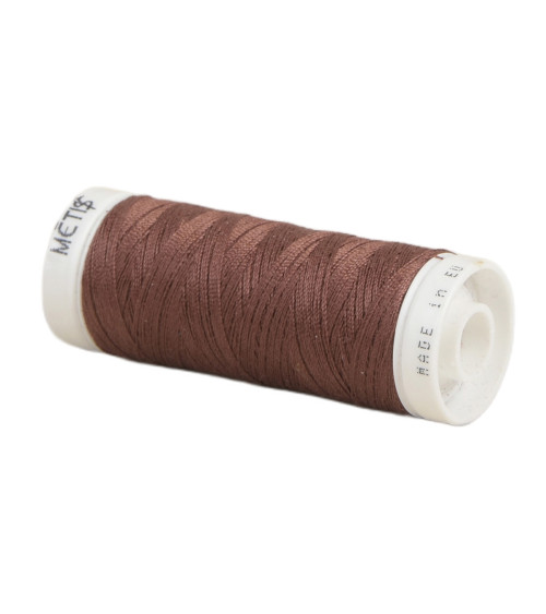 Spool of polyester thread 200m Oeko Tex made in Europe dark brick red