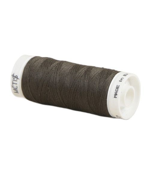 Spool of polyester thread 200m Oeko Tex made in Europe ebony brown