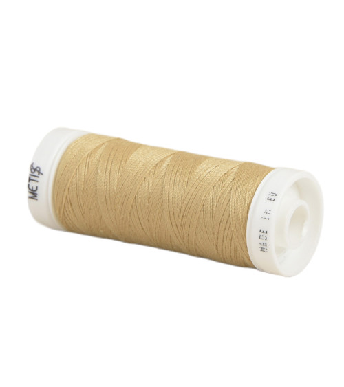 Spool of polyester thread 200m Oeko Tex made in Europe vanilla yellow