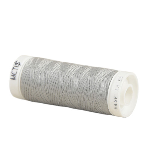 Spool of polyester thread 200m Oeko Tex made in Europe gray bobbin