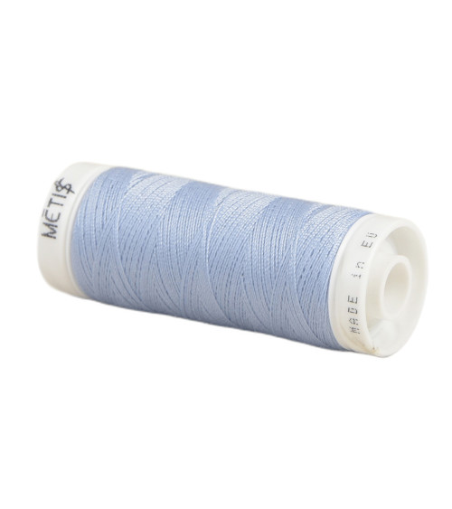 Spool of polyester thread 200m Oeko Tex made in Europe light baby blue