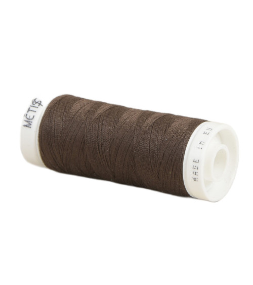 Spool of polyester thread 200m Oeko Tex made in Europe mocca brown