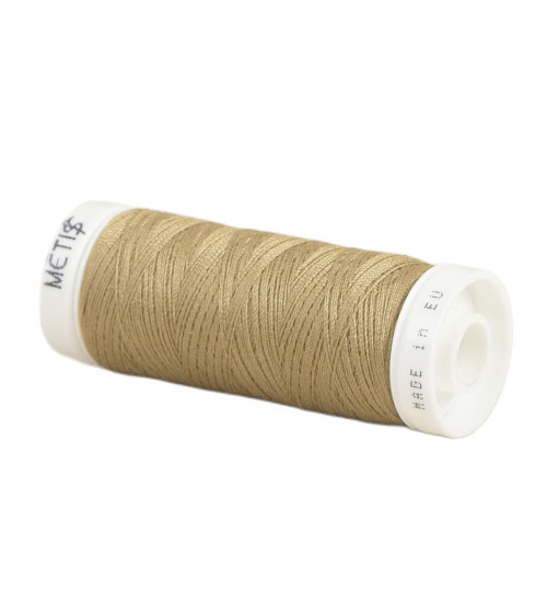 Spool of polyester thread 200m Oeko Tex made in Europe beige harvest