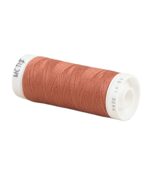 Spool of polyester thread 200m Oeko Tex made in Europe brown chestnut