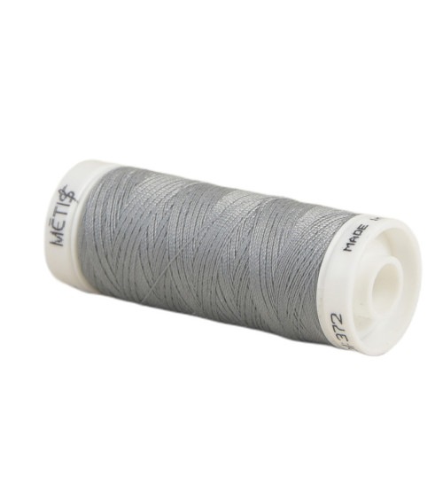 Spool of polyester thread 200m Oeko Tex made in Europe medium gray