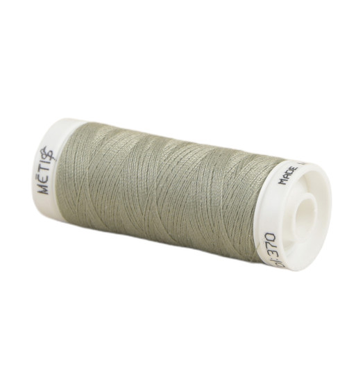 Spool of polyester thread 200m Oeko Tex made in Europe green gray