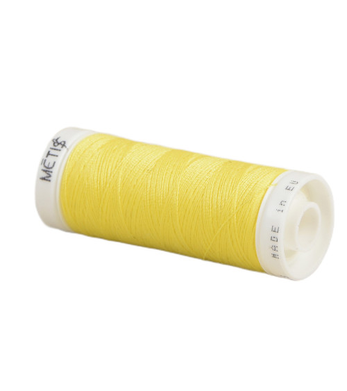 Spool of polyester thread 200m Oeko Tex made in Europe yellow