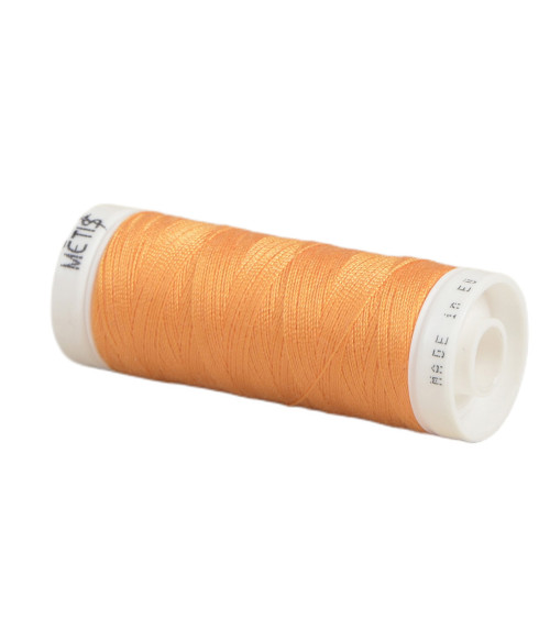 Bobina de hilo de poliéster 200m Oeko Tex fabricado en Europa amarillo naranja