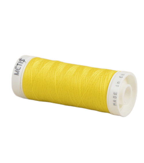 Bobina de hilo de poliéster 200m Oeko Tex fabricado en Europa amarillo oscuro