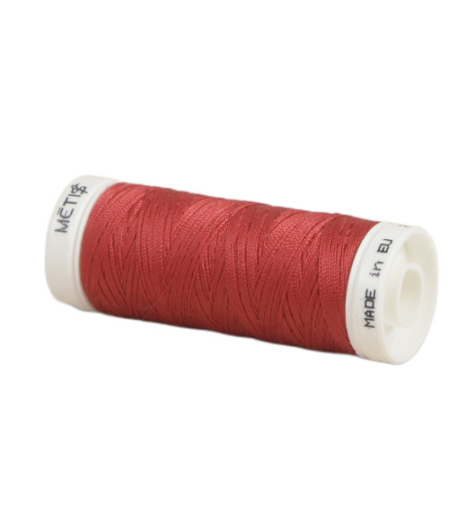 Bobine fil polyester 200m Oeko Tex fabriqué en Europe rouge rubis