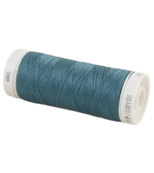 Spool of polyester thread 200m Oeko Tex made in Europe peacock blue