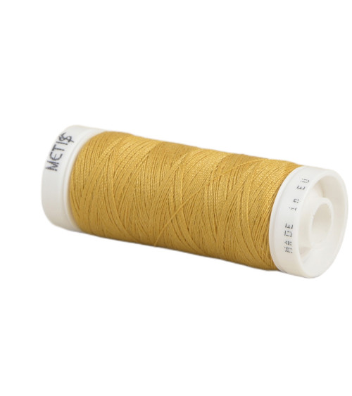 Spool of polyester thread 200m Oeko Tex made in Europe light sahara yellow