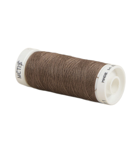 Spool of polyester thread 200m Oeko Tex made in Europe pecan brown