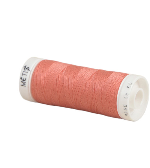 Spool of polyester thread 200m Oeko Tex made in Europe coral red