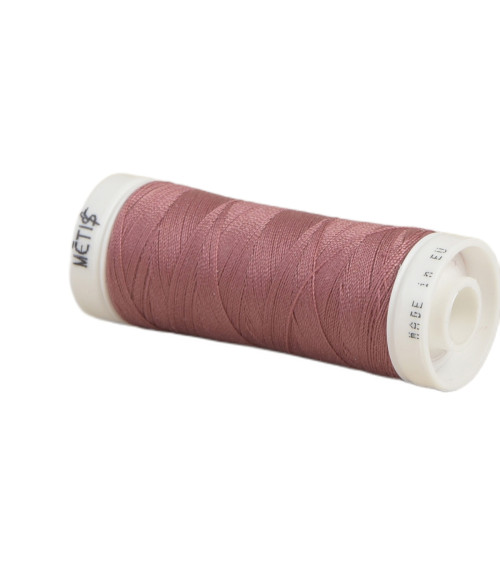 Spool of polyester thread 200m Oeko Tex made in Europe old pink