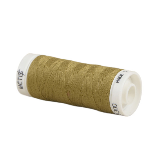 Spool of polyester thread 200m Oeko Tex made in Europe green gold