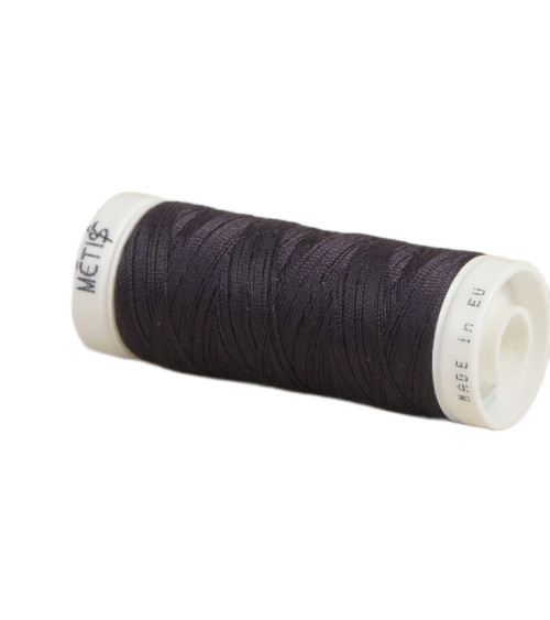 Spool of polyester thread 200m Oeko Tex made in Europe grape black