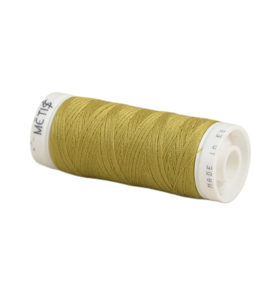 Spool of polyester thread 200m Oeko Tex made in Europe Sahara yellow