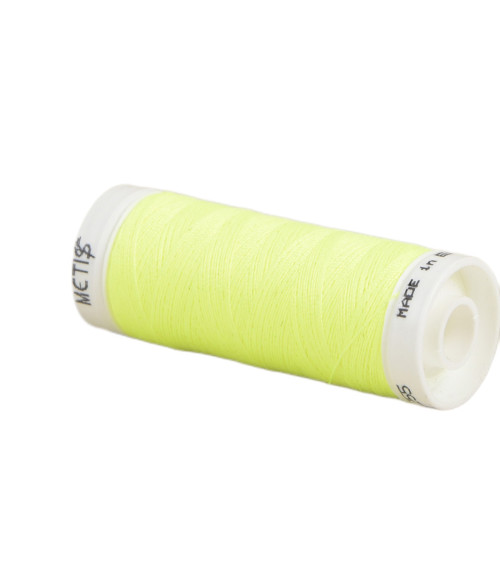 Bobina de hilo de poliéster 200m Oeko Tex fabricado en Europa verde claro amarillo