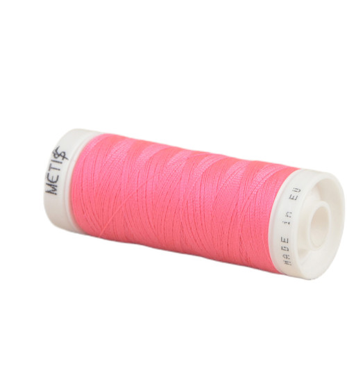 Spool of polyester thread 200m Oeko Tex made in Europe hot pink