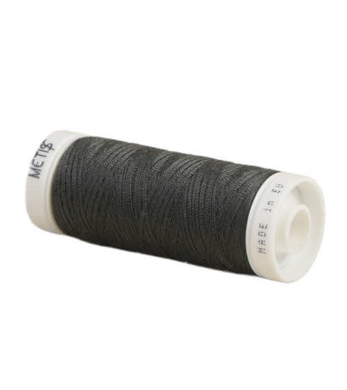 Spool of polyester thread 200m Oeko Tex made in Europe gray ground